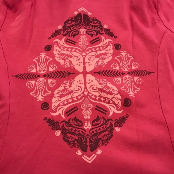 Ford “Warriors in Pink” rose pink zip up sweatshirt jacket / printed design (M) - Picture 14 of 16